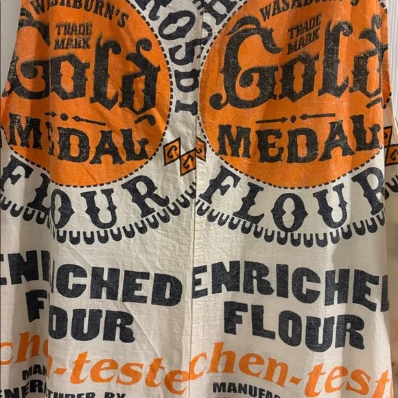 Gold Medal Flour Vintage Print Apron Overalls - Picture 4 of 5